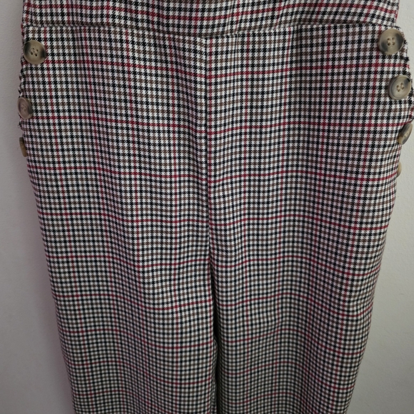 Shein Girls Plaid Print Crisscross Back Pinafore Jumpsuit. Size 11/12 - Picture 5 of 7